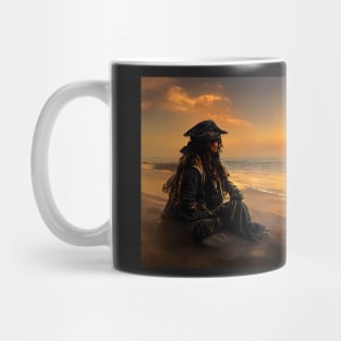 Pirate on an island Mug